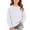 White, variant on fatyb Boys Girls Sweatshirt Crewneck Casual Long Sleeve for Kids Solid Color Pullover Tops with Pocket