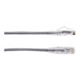 thumbnail image 2 of Black Box Slim-Net - Patch cable - RJ-45 (M) to RJ-45 (M) - 2 ft - UTP - CAT 6 - booted, molded, stranded - gray, 2 of 3