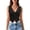 Black Tank Tops, variant on Women Tank Tops Summer Sleeveless V-Neck Solid Color Lace Trimmed Slim Fit Back Detail Button Front Camisole Tops Breathable Female Camis