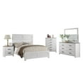 thumbnail image 6 of Classic Modern White Color Queen Size Bed Dresser Mirror Nightstand Chest 6pc Set Bedroom High HB, 6 of 10
