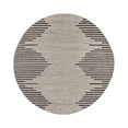thumbnail image 2 of World Rug Gallery Area Rug Bohemian Stripe Jute Rug Carpets for Living Room Rugs for Sale - CREAM 6' Round, 2 of 8