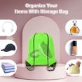 thumbnail image 5 of Drawstring Backpack Bags, 2 Pack Sports Cinch Sack for Gym Yoga Travel Swimming Beach Light Green, 5 of 6