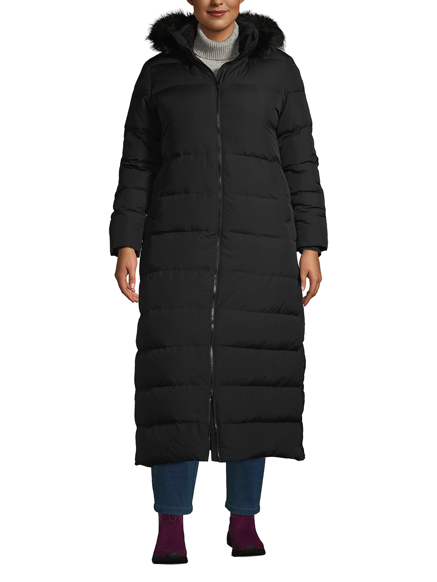 lands end womens maxi down coat