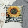 thumbnail image 2 of Nawypu  Thankful Grateful Blessed Sunflower Gifts Farmhouse Soft Throw Pillow Cover Cushion Cover Decor for Sofa Couch Bed Housewarming Gift, 2 of 5