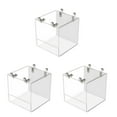 thumbnail image 1 of fastboy Plastic Sturdy And Durable Bird Water Bath Tub Easy To Install Wide Application Simple Bird Bath Box Bath Box 13*11*13CM 3Set, 1 of 6