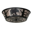 thumbnail image 4 of Meyda Tiffany 225872 Bear On The Loose 4 Light 23" Wide Semi-Flush Ceiling Fixture - Black, 4 of 4