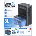 thumbnail image 3 of Homtronics 2 Pint Dehumidifiers for Home, 100oz Water Tank, Ultra Quiet, Auto Shut-off, Timer & 7-Color Light for Bedroom Bathroom Closet RV, Silver, 3 of 9