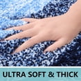 thumbnail image 3 of Alfombra de baño Arotive de microfibra absorbente, 44 x 32 cm, color azul, 3 of 8