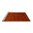 thumbnail image 2 of Ahgly Company Machine Washable Indoor Square Abstract Yellow Contemporary Area Rugs, 5' Square, 2 of 4