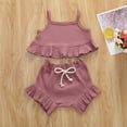 thumbnail image 1 of LSLJS Children Solid Color Drawstring Shorts Baby Girl Sleeveless Sling Top Sets Summer Clothes Kids Clothing Trendy 2024, 1 of 2