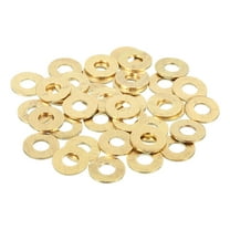 Uxcell Brass Flat Washer, 1/2" OD x 3/16" ID x 0.8mm Fenders Washers Assortment M5 Washer for Bolts,58 Pack