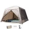 4-6 Person-Beige,9.8ft x 9.8ft x 7.2ft