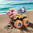 thumbnail image 7 of Aoznliie Dinosaur Toddler Toys Cars, Press & Go Friction Powered Dinosaur Excavator Car, Dino Engineering Vehicle Toy for Ages 1.5-5 Year Old Kids Birthday Gift, Pink, 7 of 7