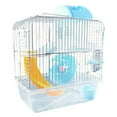 thumbnail image 1 of Plastic Hamster Cage Set 2-Tier Portable Hamster Carrier Plastic Hamster Habitat, 1 of 10