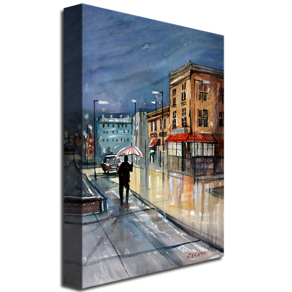 Trademark Art "Night Lights, Green Bay" Canvas Art by Ryan Radke
