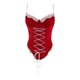 thumbnail image 4 of Conjunto de lencería Sexy Gibobby Navidad Papá Noel con liguero de encaje Teddy Body Rojo L, 4 of 5