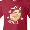 thumbnail image 4 of Inktastic Valentines Day Pugs and Kisses with Pink Hearts Youth T-Shirt, 4 of 5