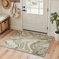 thumbnail image 4 of GENIMO 5'x7' Area Rug for Living Room, Machine Washable Non Slip Low Pile Rug for Bedroom Dining Room, Contemporary Abstract, Dusty Sage, 4 of 6