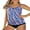 Striple, variant on Charmo Womens Slim Straps Blouson Tankini Tops Bulit-in Bra Only Loose Fit Swimsuit Tops (No Bottoms)