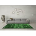 thumbnail image 3 of Ahgly Company Indoor Round Abstract Green Modern Area Rugs, 8' Round, 3 of 4