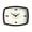 Black, variant on Movie Wall Clock | Retro Rectangular 10 Inch White Cool Mid-century Designer Look For Kitchen  Living Room Or Office