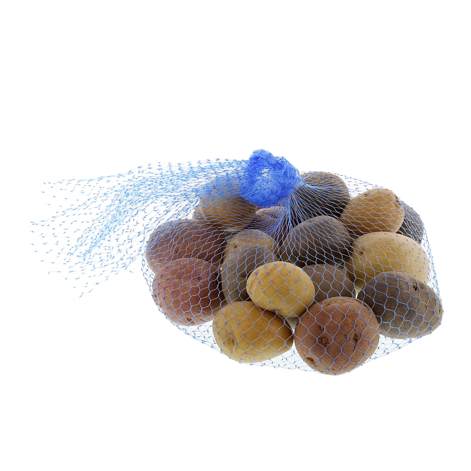 Royal Blue Plastic Mesh Produce and Seafood Bag, 24 Inch, Package of