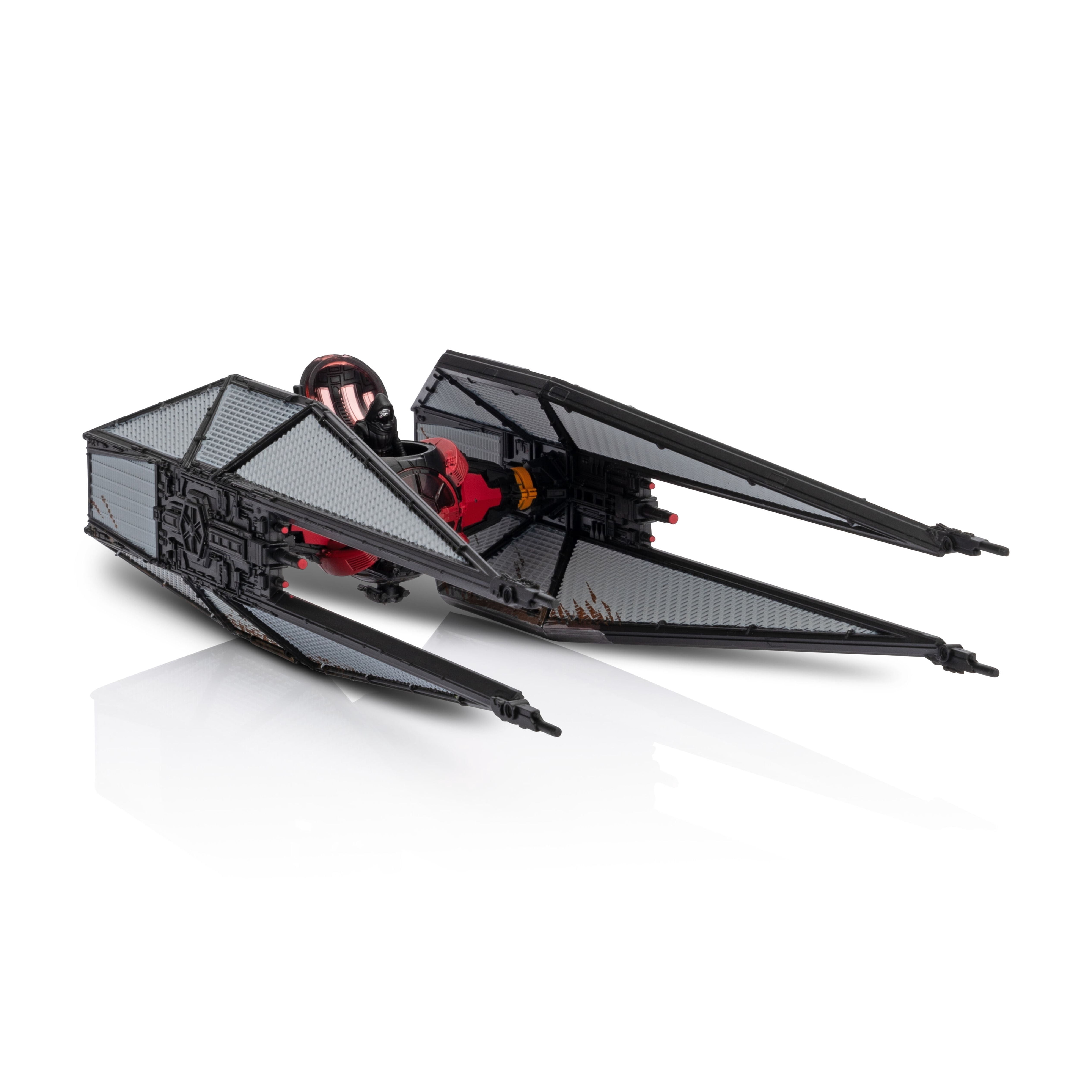 STAR WARS Micro Galaxy Squadron TIE Whisper (Destroyed) - 5 inch Rare Edition Vehicle with 1 inch Micro Figure Accessory