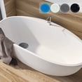 thumbnail image 5 of Tapones de baño Tapón de fregadero de silicona Tapón de fregadero de cocina 15 cm de diámetro para cocinas, baños y lavanderías Tapón de drenaje universal (1 unidad, blanco) brillar Electrónica, 5 of 5