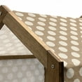 thumbnail image 5 of Tan Pet House, Big Polka Dots on Grunge Backdrop Off White Shabby Simple Old Fashioned Distressed Retro, Outdoor & Indoor Portable Dog Kennel with Pillow and Cover, 5 Sizes, Tan Cream, by Ambesonne, 5 of 5