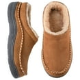 thumbnail image 6 of BdTemWBs Mens Slippers Warm Fuzzy Memory Foam Indoor Outdoor Cozy Slippers -On Moccasin House Shoes with Non- Sole, Fluffy Wide Loafer Slippers (Khaki,9-10), 6 of 10
