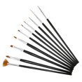 thumbnail image 3 of Paint Brushes, Small Long Handle Artist Paint Brushes PP Multi Purpose  for Acrylic Miniature Detailing, 3 of 7
