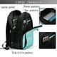 thumbnail image 4 of Balery Blue And Turquoise Mochila con carga USB para hombre y mujer - Mochila impermeable y antirrobo para laptop con puerto USB para viajes, trabajo, 4 of 7