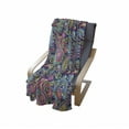 thumbnail image 4 of Navy and Blush Soft Flannel Fleece Blanket, Old Fashioned Eastern Floral Paisley Motif Vintage Oriental Elements, Cozy Plush for Indoor and Outdoor Use, 50" x 70", Pink Blue Yellow, by Ambesonne, 4 of 6