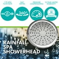thumbnail image 2 of Niagara Conservation Rainfall Spa 1-Spray with 1.75 GPM 8 in. Wall Mount Adjustable Fixed Shower Head - Chrome, 2 of 6