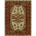 thumbnail image 2 of K2 Floor Style Newport Mansions Kingscote Sand / Red Hand-Tufted Wool Area Rug, 2 of 2