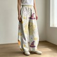 thumbnail image 2 of Bovemsi Hiking Pants Women Wide Leg Barrel Baggy Trousers, Elastic High Waist Casual Pants With Pockets Fashion Outfits Clothes M Multicolor, 2 of 4