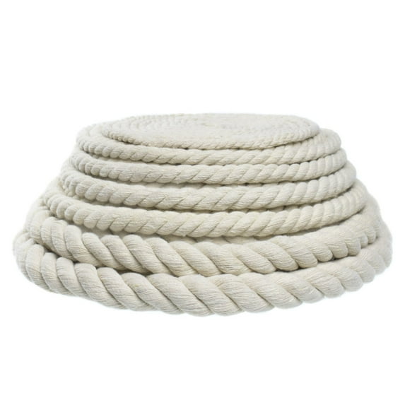 West Coast Paracord Original Natural Cotton Rope - Choose from 3/4", 11/16", 5/8", 1/2", 3/8", 5/16", 7/32", 3/16" Sizes - Available in 10, 25, 50, 100 Foot Lengths