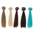 thumbnail image 3 of 5pcs Résistance à la Chaleur Cheveux Raides Perruque Artisanat DIY Perruques Perruques Trame Extensions de Cheveux, 3 of 9