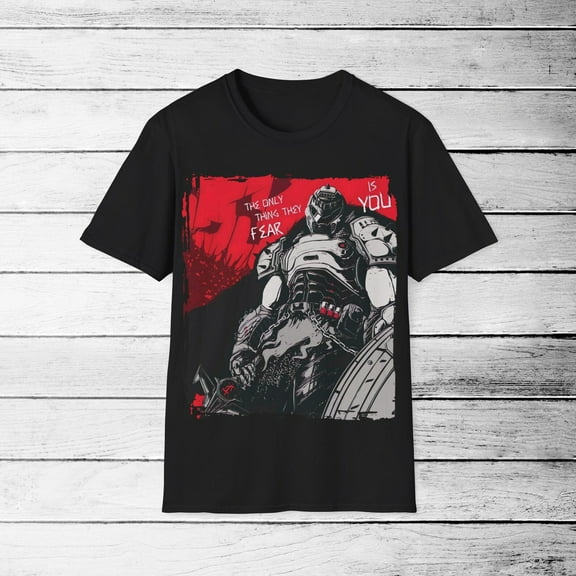Limited Unisex Gaming T-Shirt, Doom Softstyle Tee, Gamer Shirt