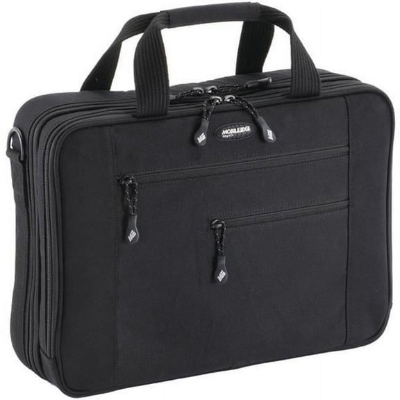 16 in. Pc-17 in. Macbook- r Canvas Eco Briefcase- Black