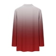 thumbnail image 5 of Womens Tunic Tops with Pockets, Long Sleeve Shirts for Women Spring Fashion Ombre Tie Dye Loose Fit Crewneck T-Shirts, 5 of 5