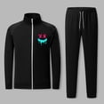 thumbnail image 2 of guisaled Mens Sweatsuit Zip Up Stand Collar Jacket Athletic 2 Pieces Tracksuit Casual Jogging Sweat Suit Workout Sports Set Sportswear, 2 of 5
