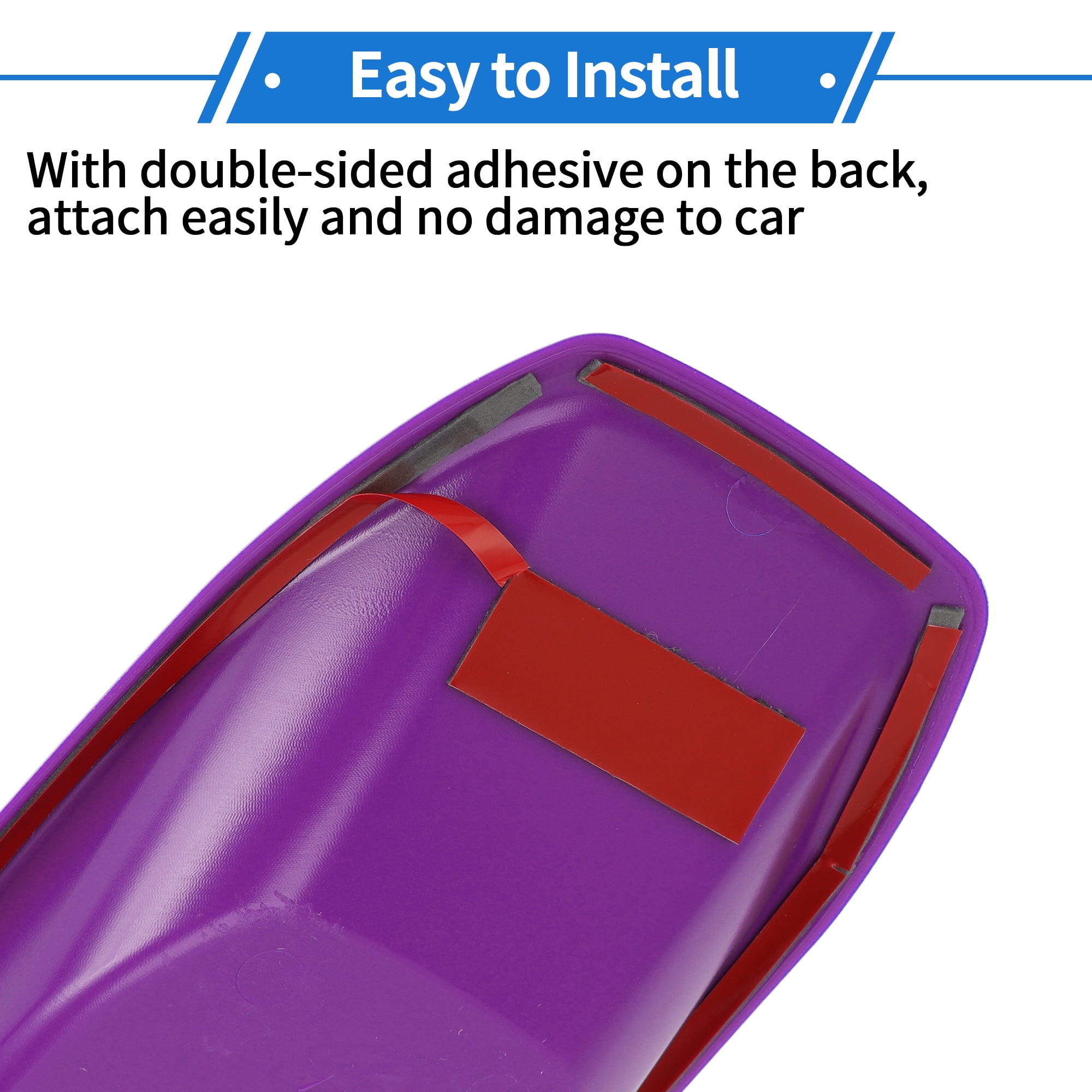 Unique Bargains 4 Pcs Door Bowl Cover Trim Compatible for Jeep Wrangler JL 2018-2022 ABS Purple Exterior Accessories