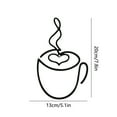 thumbnail image 2 of GrRotKP Black Metal Coffee Sign Bar Wall Art Rustic Coffee Cup Decoration Rustic Coffee Bar Hanging for Wall Decor Farm Garden, Home Office,Kitchen,5.1*7.8in, 2 of 6