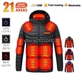 thumbnail image 3 of Chaqueta térmica de invierno para hombre y mujer, chaqueta con calefacción eléctrica por USB, abrigo cálido para caza, acampada, senderismo, esquí, 3 of 5