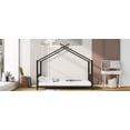 thumbnail image 2 of Cterwk Twin Size Metal House Platform Bed Frame for Living Room, Bedroom, Black, 2 of 10