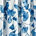 thumbnail image 4 of Lush Decor Farmhouse Ginkgo Leaf Light Filtering Window Curtain Panel Navy Single 52X842, 4 of 6