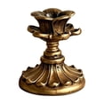 thumbnail image 2 of French Country Candle Holder Distressed Taper Candlestick Vintage Floral Table Centerpiece Style C, 2 of 6