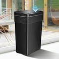 thumbnail image 4 of 13 Gallon Kitchen Trash Can, Automatic Garbage Can with Touch-Free & Motion Sensor, Anti-Fingerprint High-Capacity Plastic Waste Bin, Black, 4 of 9