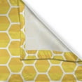 thumbnail image 3 of Ambesonne Bee Kitchen Curtains, Honeycomb Cells, 55"x39", Earth Yellow Yellow, 3 of 3